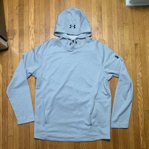 Mens Large Gray Under Armour Cowl Neck Hoodie